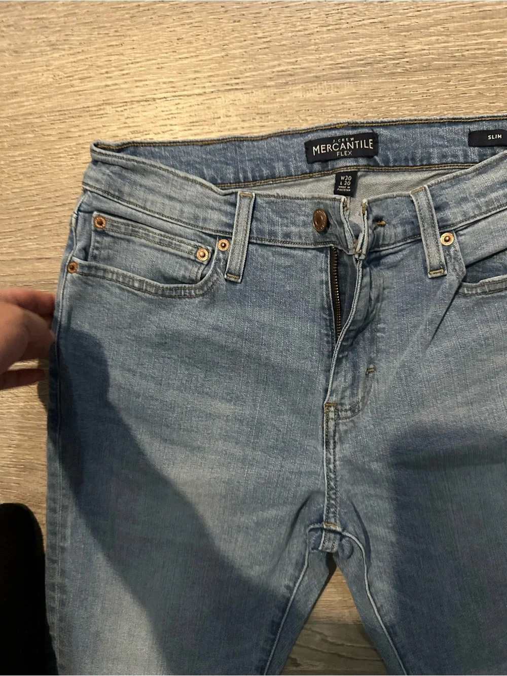 J.Crew‎ Mercantile Flex Skinny Jeans Size 30 Light Wash Stretch Denim
